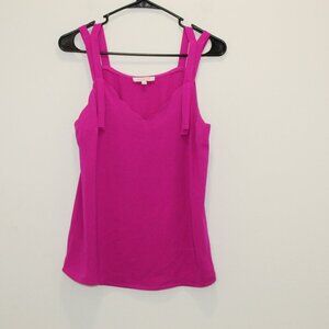Skies are Blue Hot Pink Tank Top Size Small